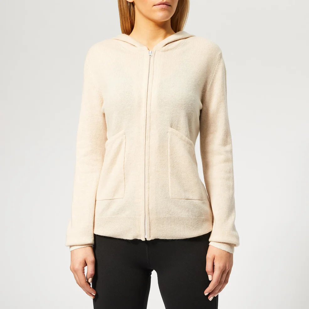 Pepper & Mayne Women's Exclusive Cashmere Apres Sport Hoody - Creme Brulee Image 1