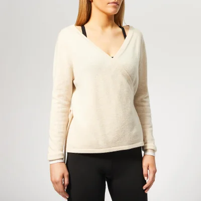 Pepper & Mayne Women's Exclusive Cashmere Ballet Wrap Cardigan - Creme Brulee