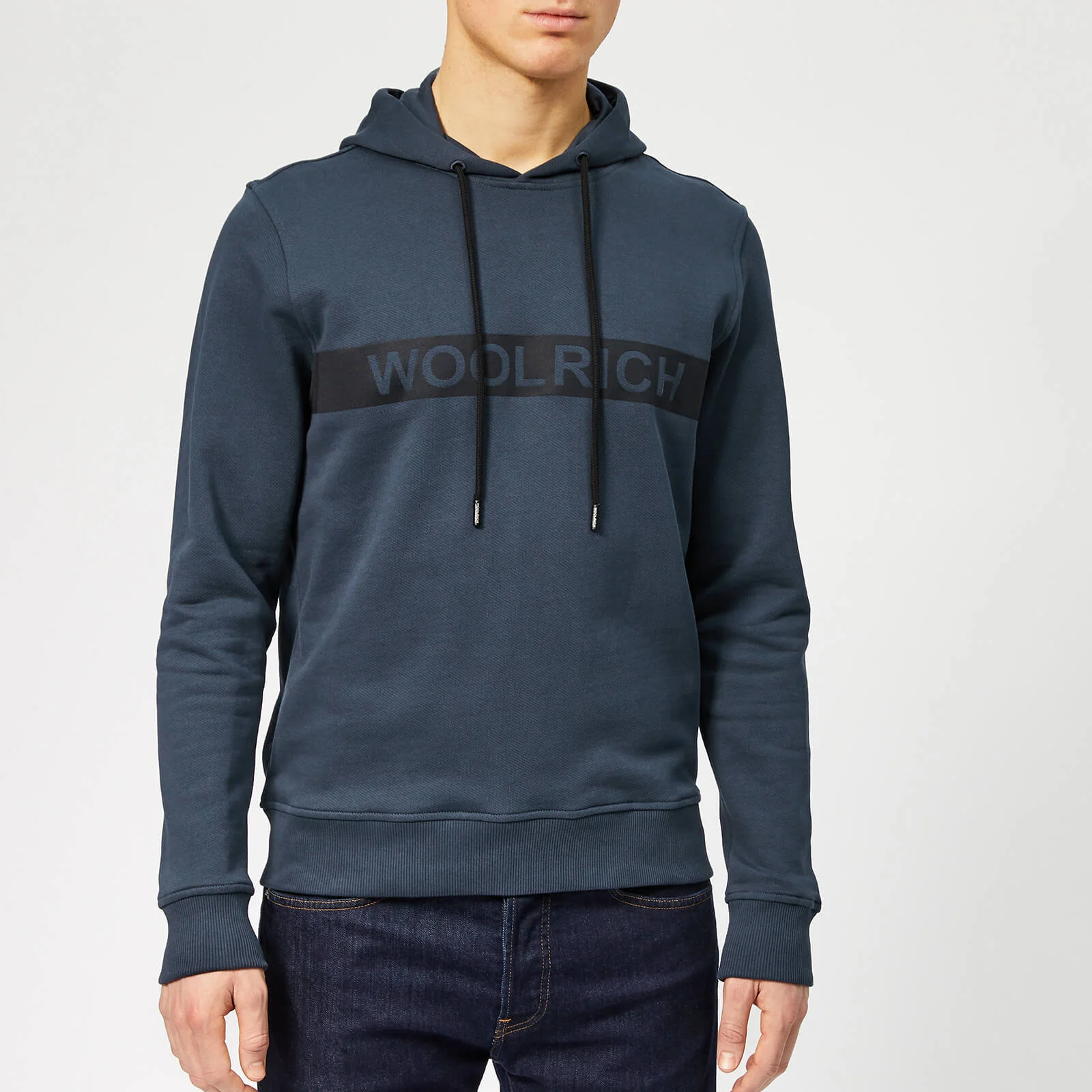 Woolrich Men's Compact Hoodie - Melton Blue Image 1