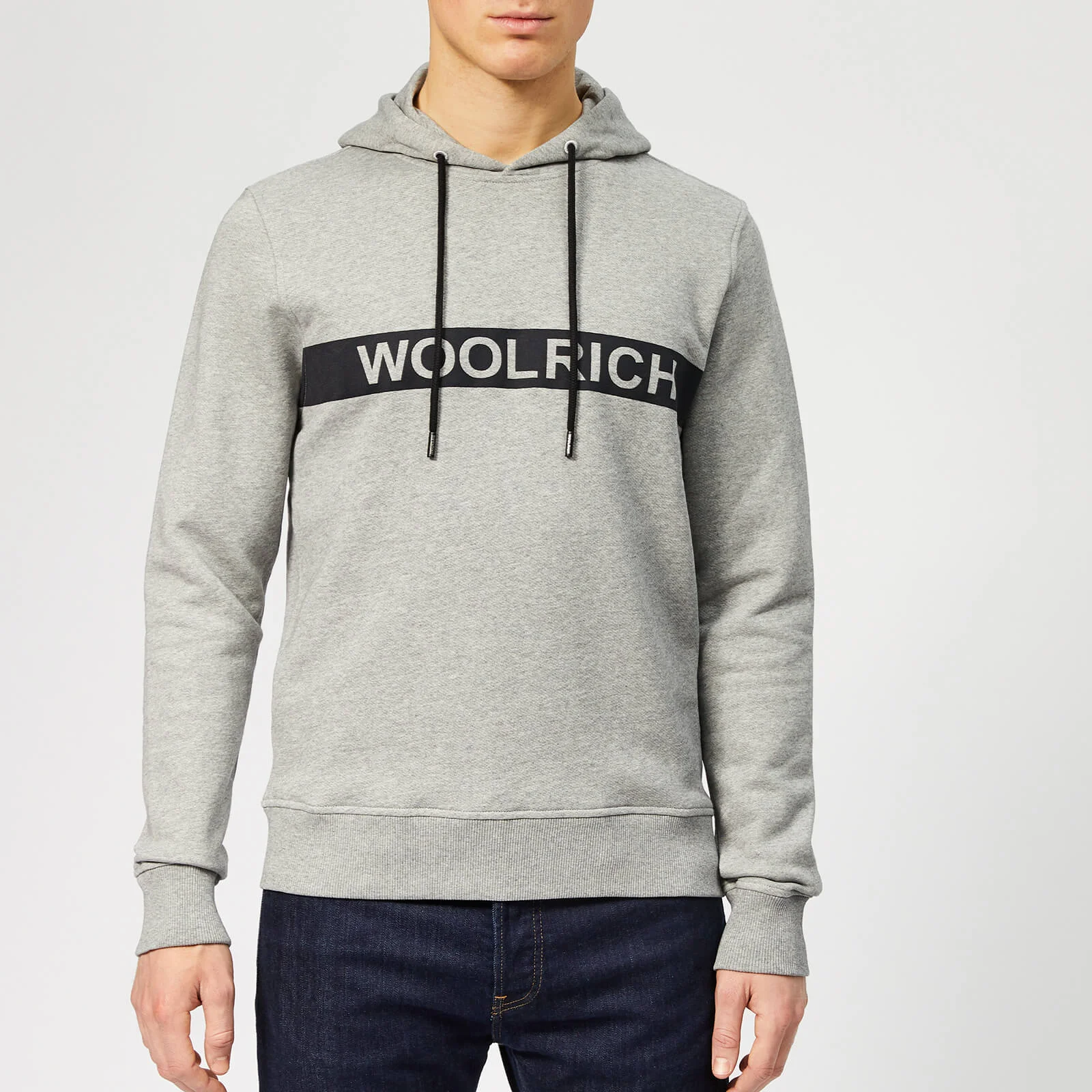 Woolrich Men's Compact Hoodie - Medium Grey Image 1