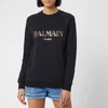 Balmain Women's Logo Sweatshirt - Black/Gold - Image 1