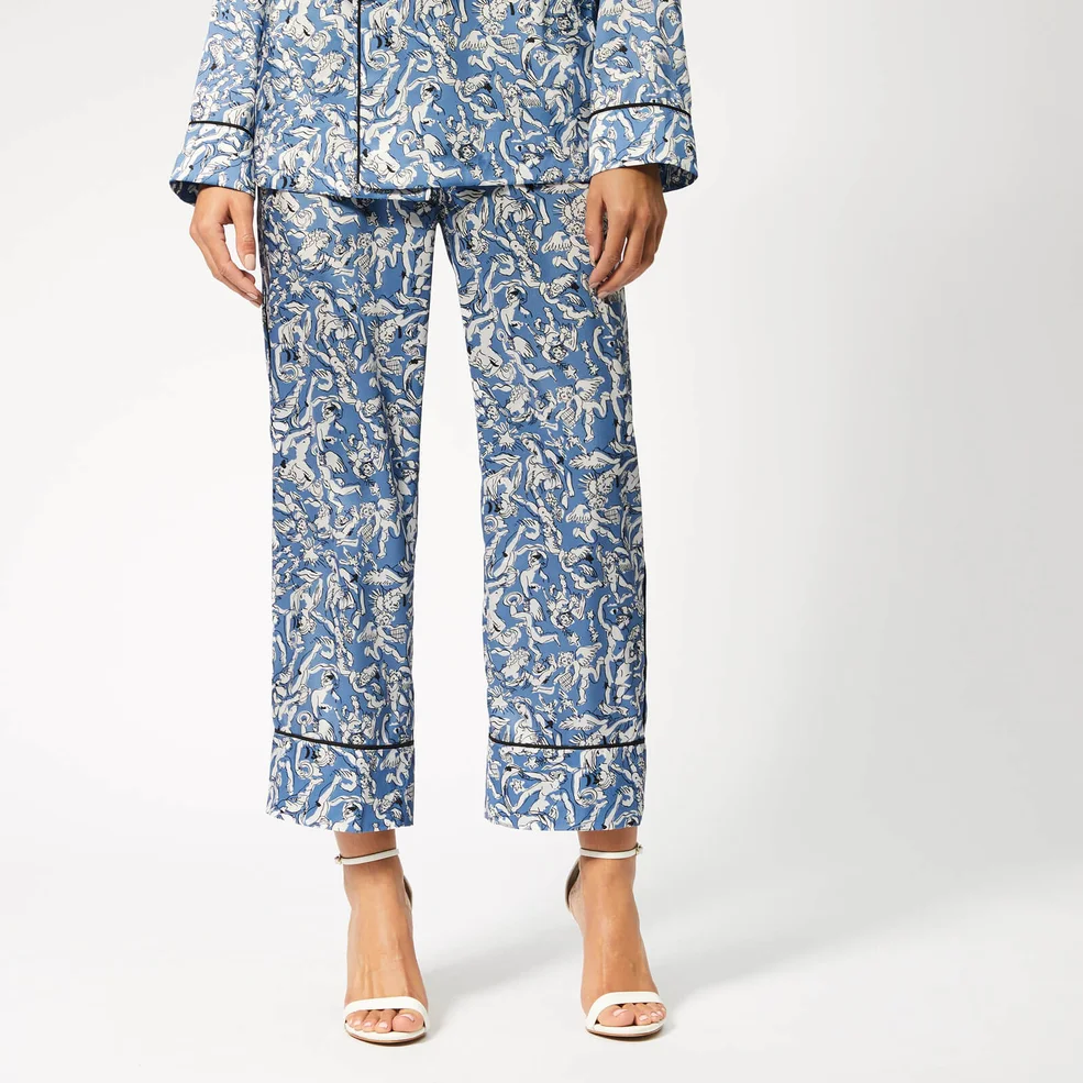 Victoria, Victoria Beckham Women's Pyjama Pants - Cornflower Image 1