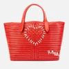 Anya Hindmarch Women's The Neeson Large Heart Calf Leather Tote Bag - Flame Red - Image 1
