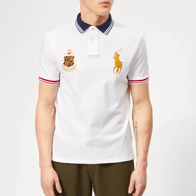 Polo Ralph Lauren Men's Crest/Horse Pique Polo Shirt - White