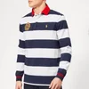 Polo Ralph Lauren Men's Newport Stripe Crest Rugby Shirt - Cruise Navy/White - Image 1