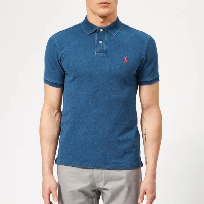 Polo Ralph Lauren Men's Basic Pique Slim Fit Polo Shirt - Medium Indigo