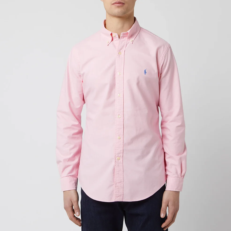 Polo Ralph Lauren Men's Long Sleeve Oxford Shirt - Taylor Rose Image 1