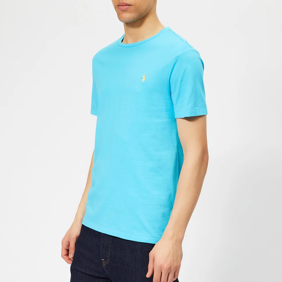 Polo Ralph Lauren Men's Basic T-Shirt - Liquid Blue Image 1