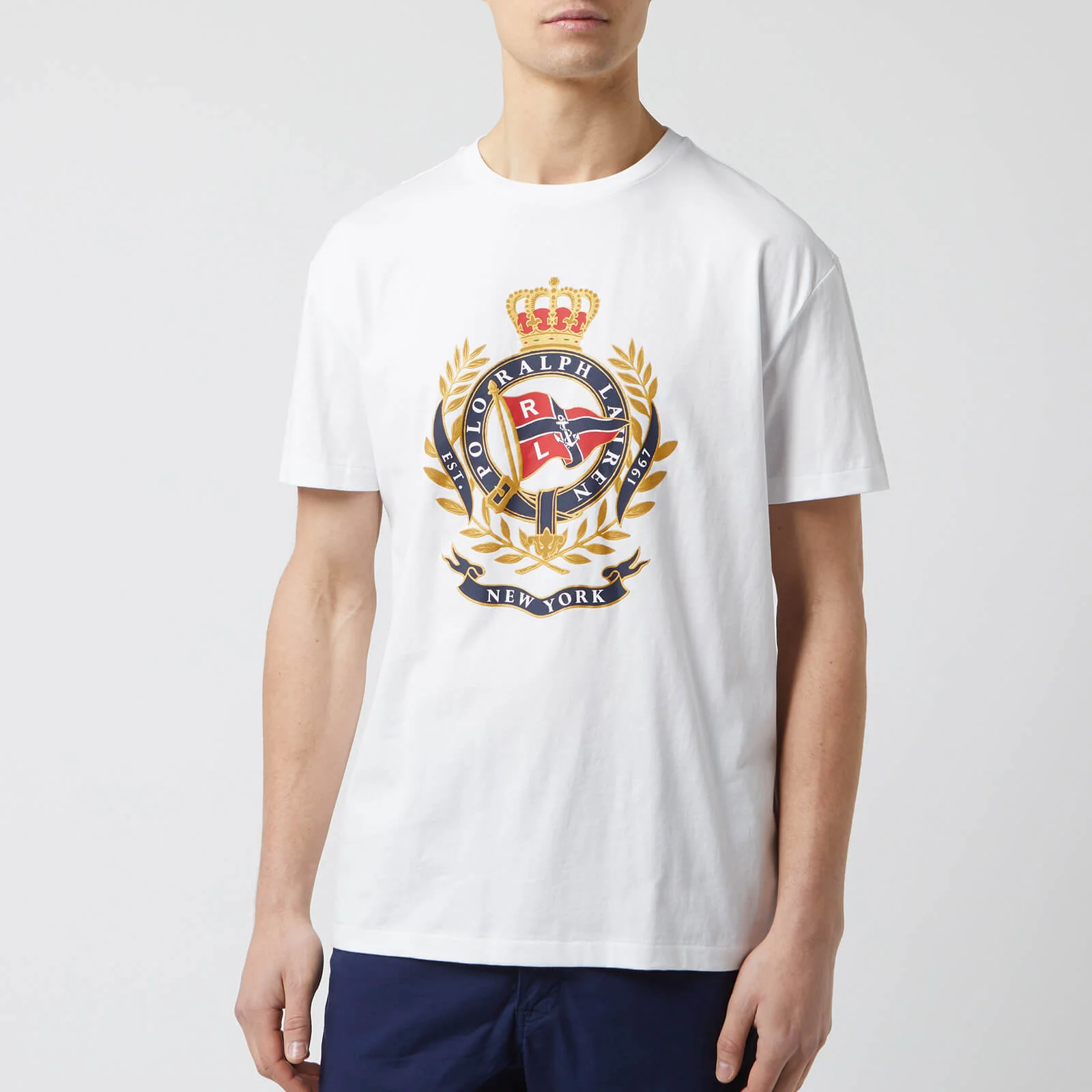 Polo Ralph Lauren Men's Newport Crest T-Shirt - White Image 1