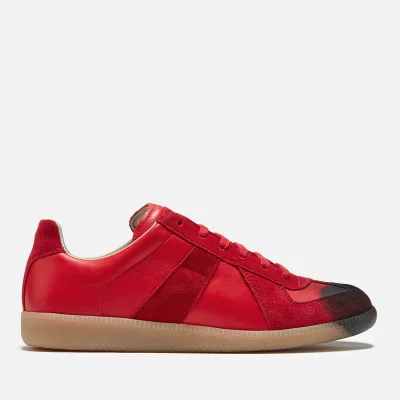 Maison Margiela Men's Replica Painted Toe Trainers - Red/Black Tag
