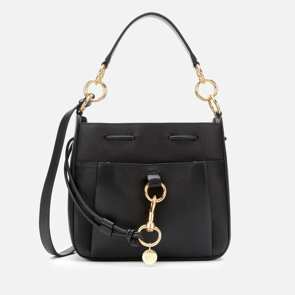 See by Chloé Women's Tony Large Bucket Bag - Black Image 1