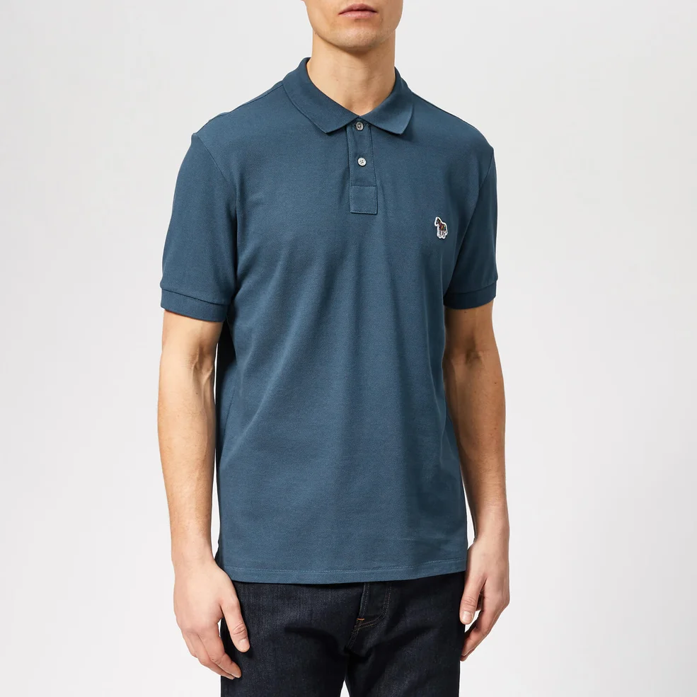 PS Paul Smith Men's Regular Fit Polo Shirt - Turquoise Image 1