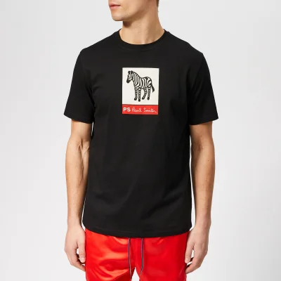 PS Paul Smith Men's Regular Fit Zebra T-Shirt - Black