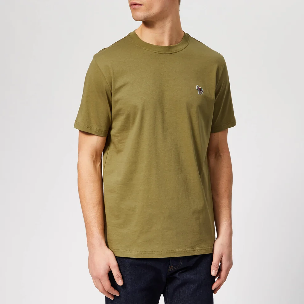 PS Paul Smith Men's Regular Fit Zebra T-Shirt - Green Image 1
