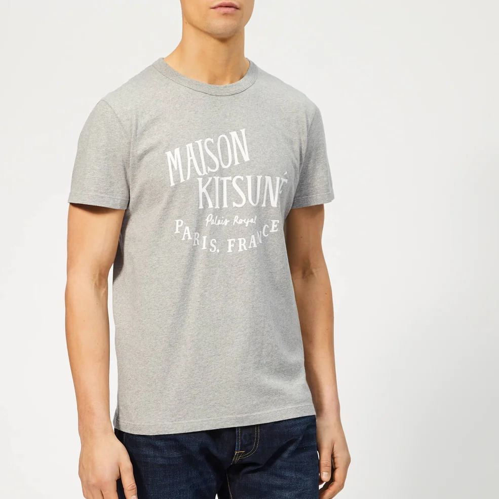 Maison Kitsuné Men's Palais Royal T-Shirt - Grey Melange Image 1