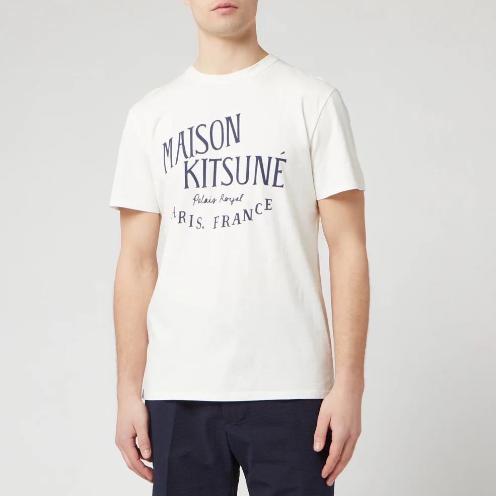 Maison Kitsuné Men's Palais Royal Classic T-Shirt - Latte Image 1