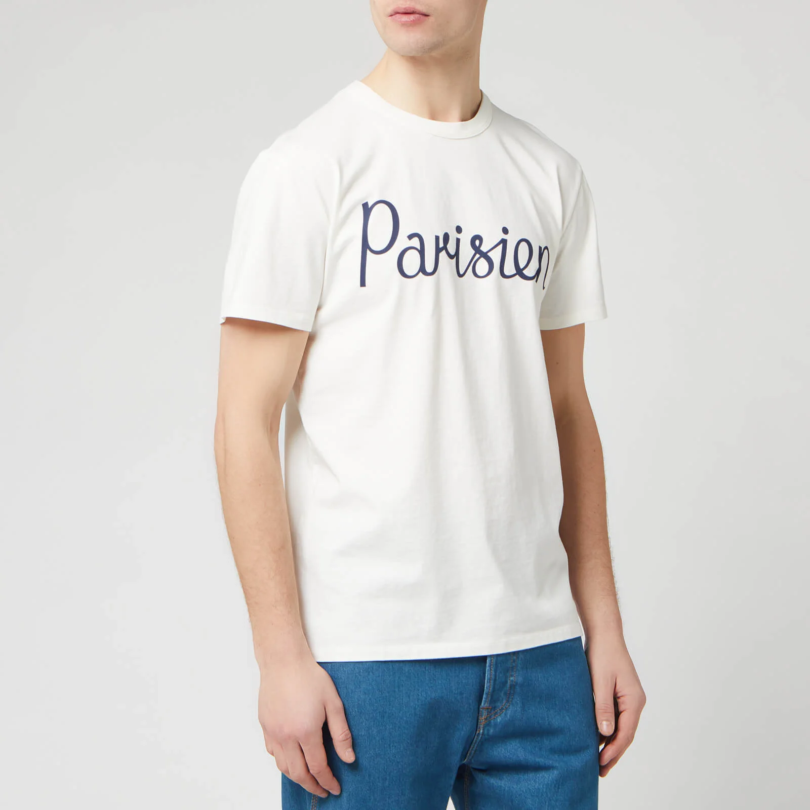 Maison Kitsune Men's Parisien T-Shirt - Latte Image 1