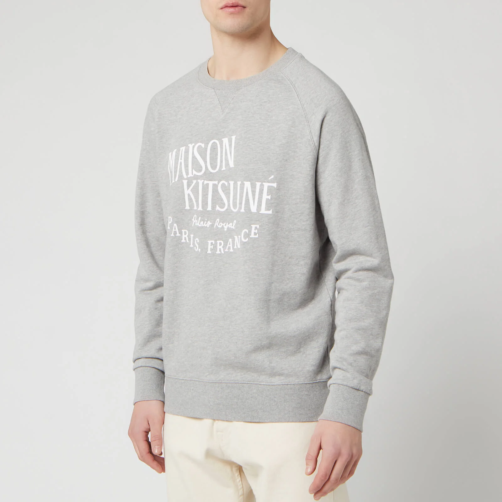 Maison Kitsuné Men's Palais Royal Sweatshirt - Grey Melange Image 1