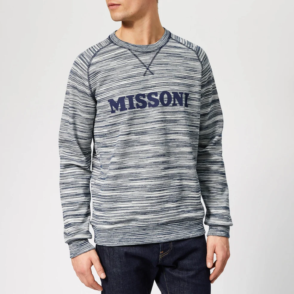 Missoni Men's Stripe Sweatshirt - Blue Stripe Image 1