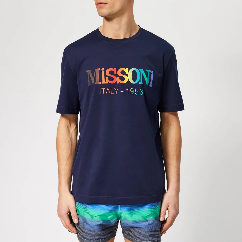 Missoni Men's Logo T-Shirt - Blue Image 1