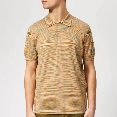Missoni Men's Knitted Polo Shirt - Green