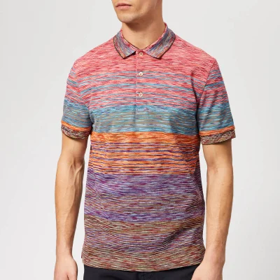 Missoni Men's Stripe Pique Polo Shirt - Multi