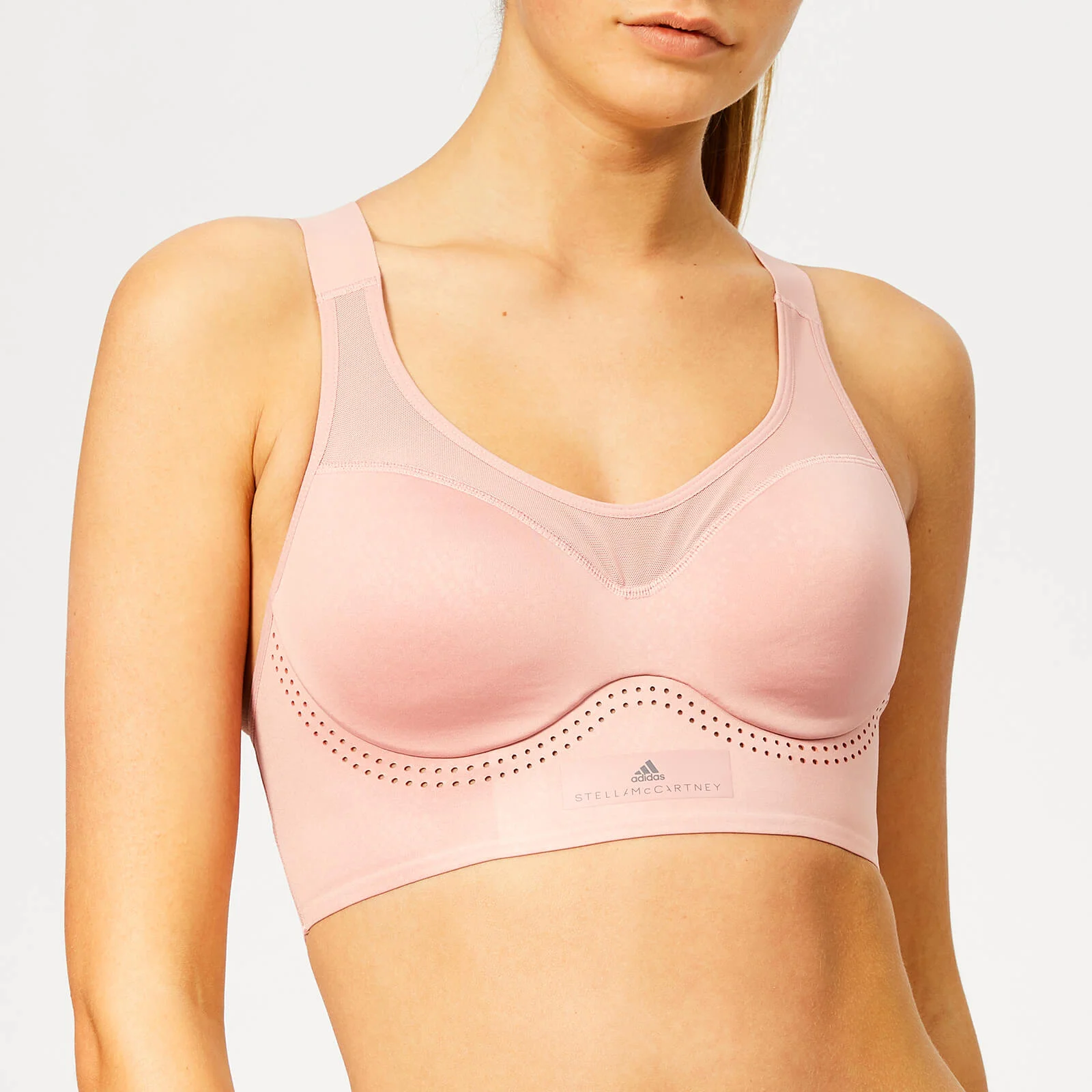 adidas by Stella McCartney Women's Stronger for It Soft Bra - Band Aid Pink Image 1
