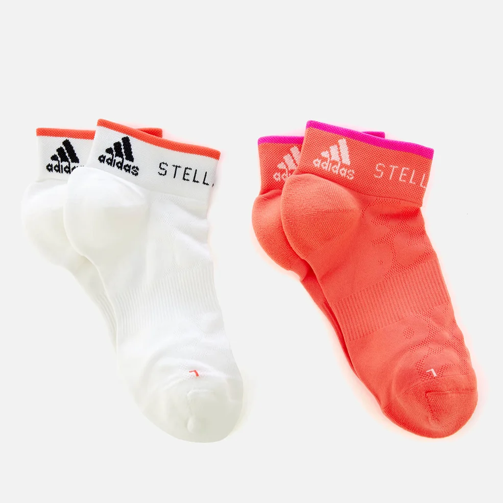 adidas by Stella McCartney Women's Low Cut Socks - Hot Coral Image 1