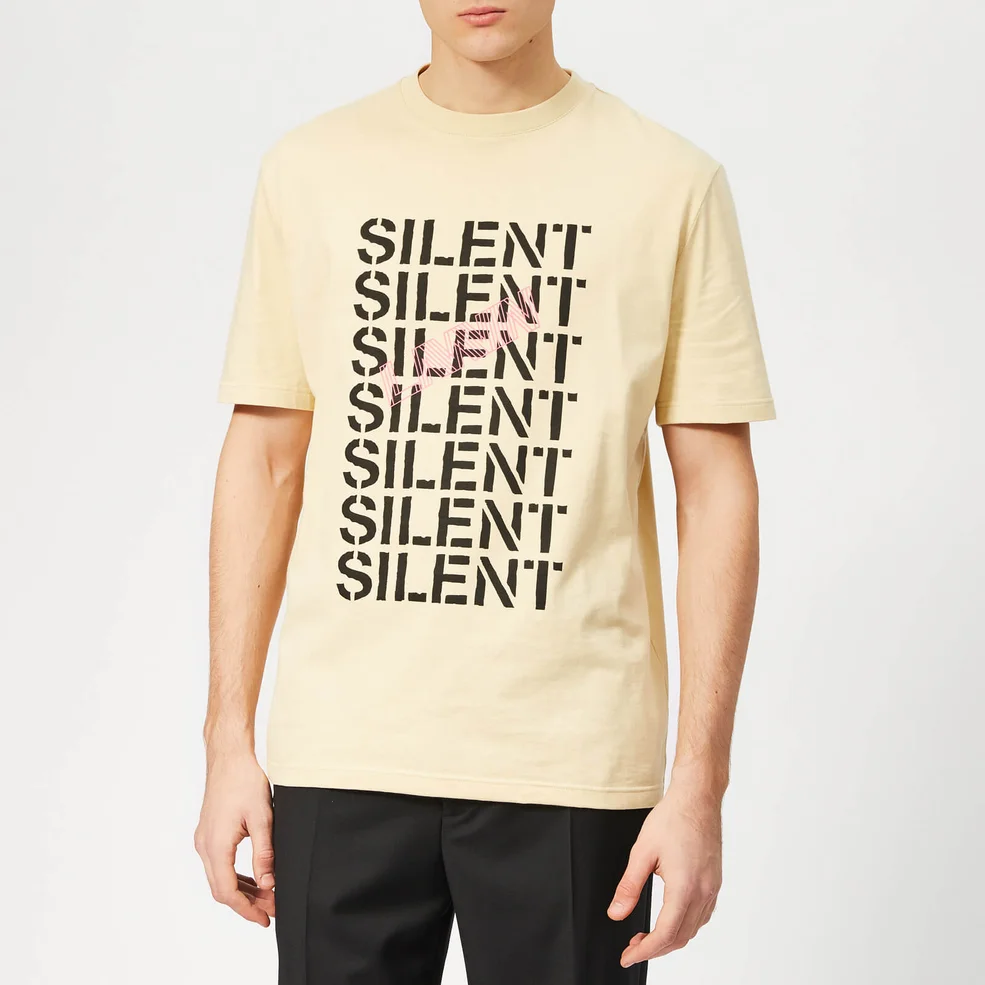Lanvin Men's Multi Silent T-Shirt - Light Beige Image 1