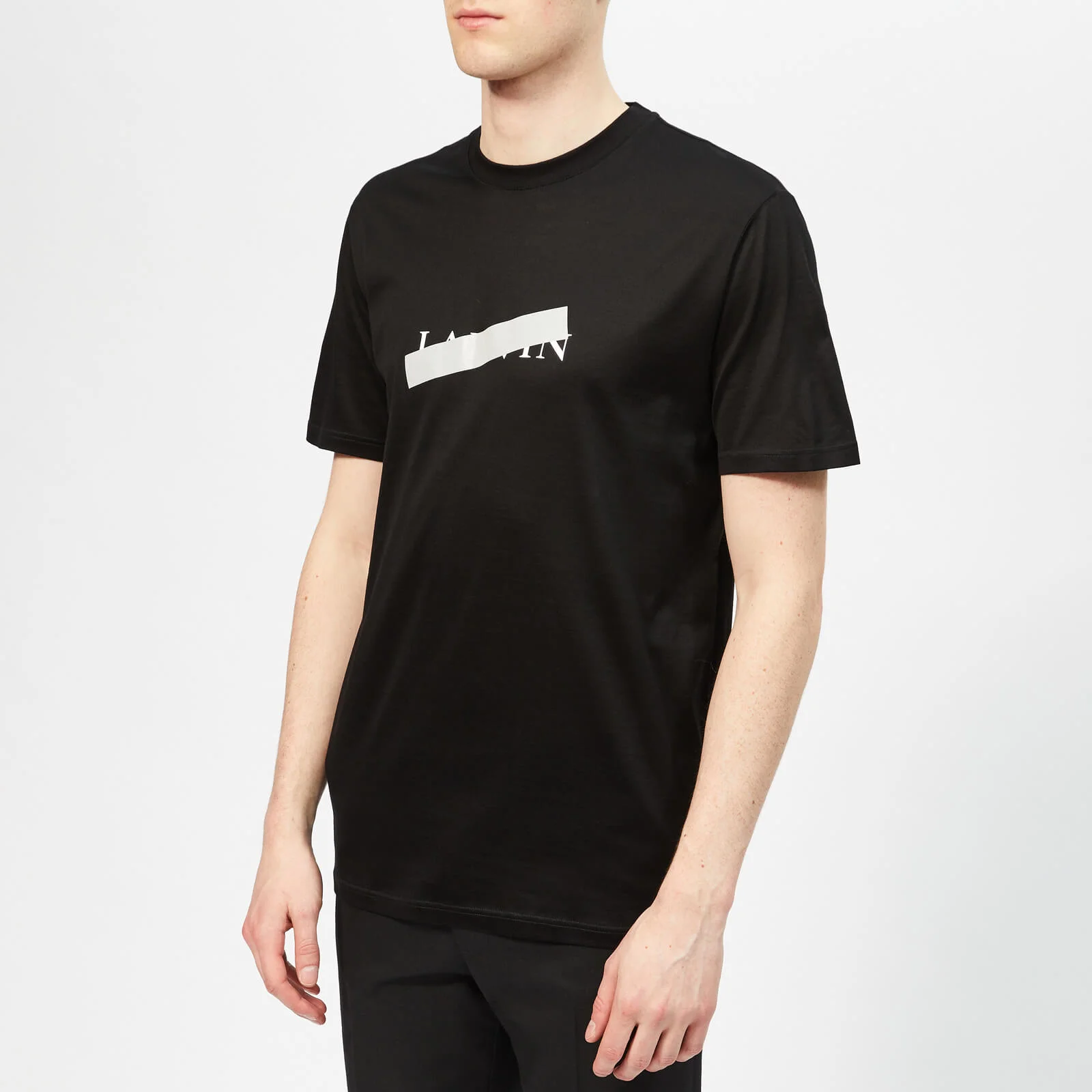 Lanvin Men's Lanvin Barre Print T-Shirt - Black Image 1