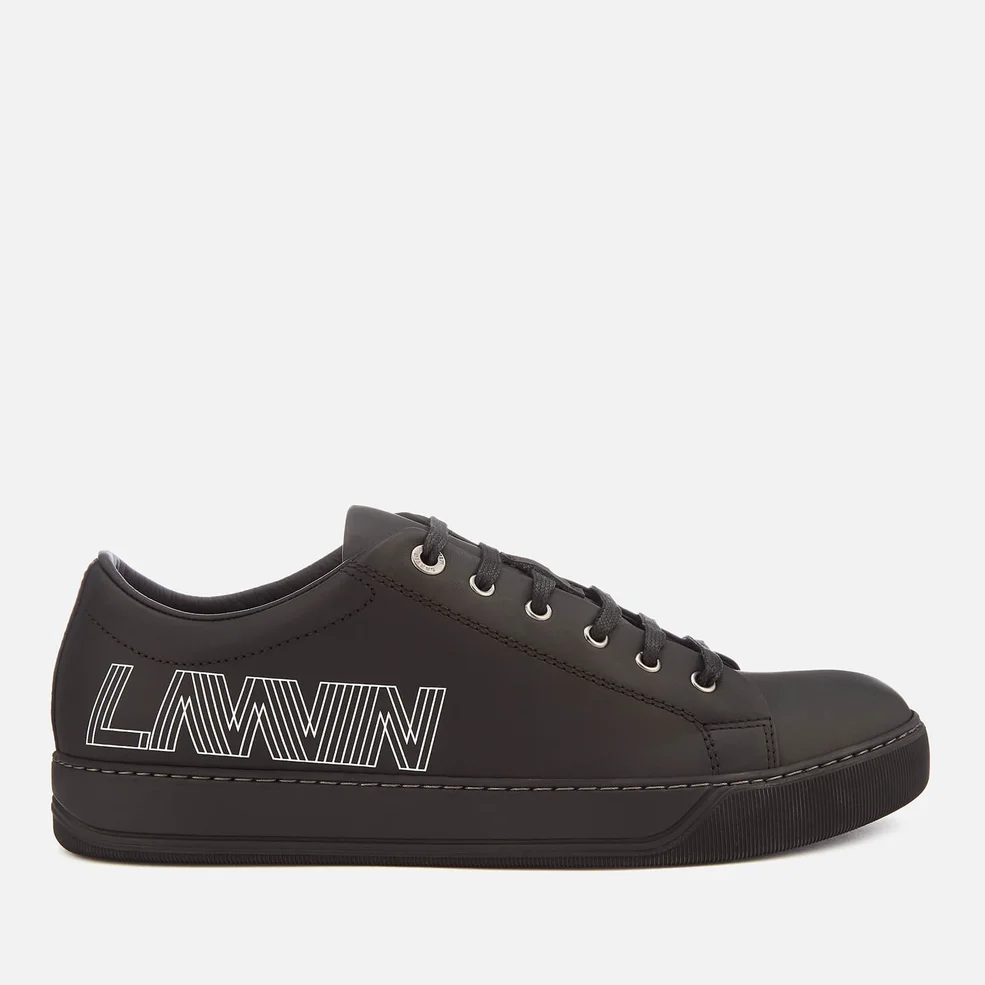 Lanvin Men's Low Top Logo Sneakers - Black Image 1