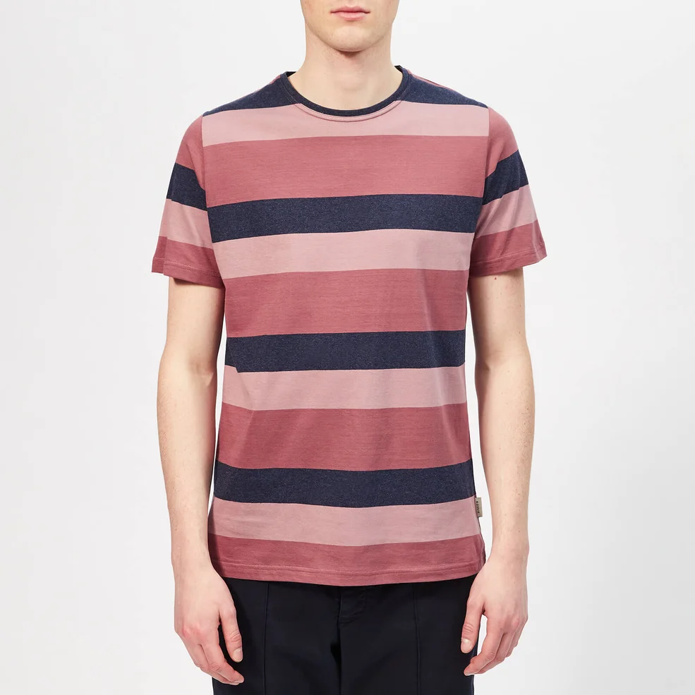 Oliver Spencer Men's Conduit T-Shirt - Raspberry Multi Image 1