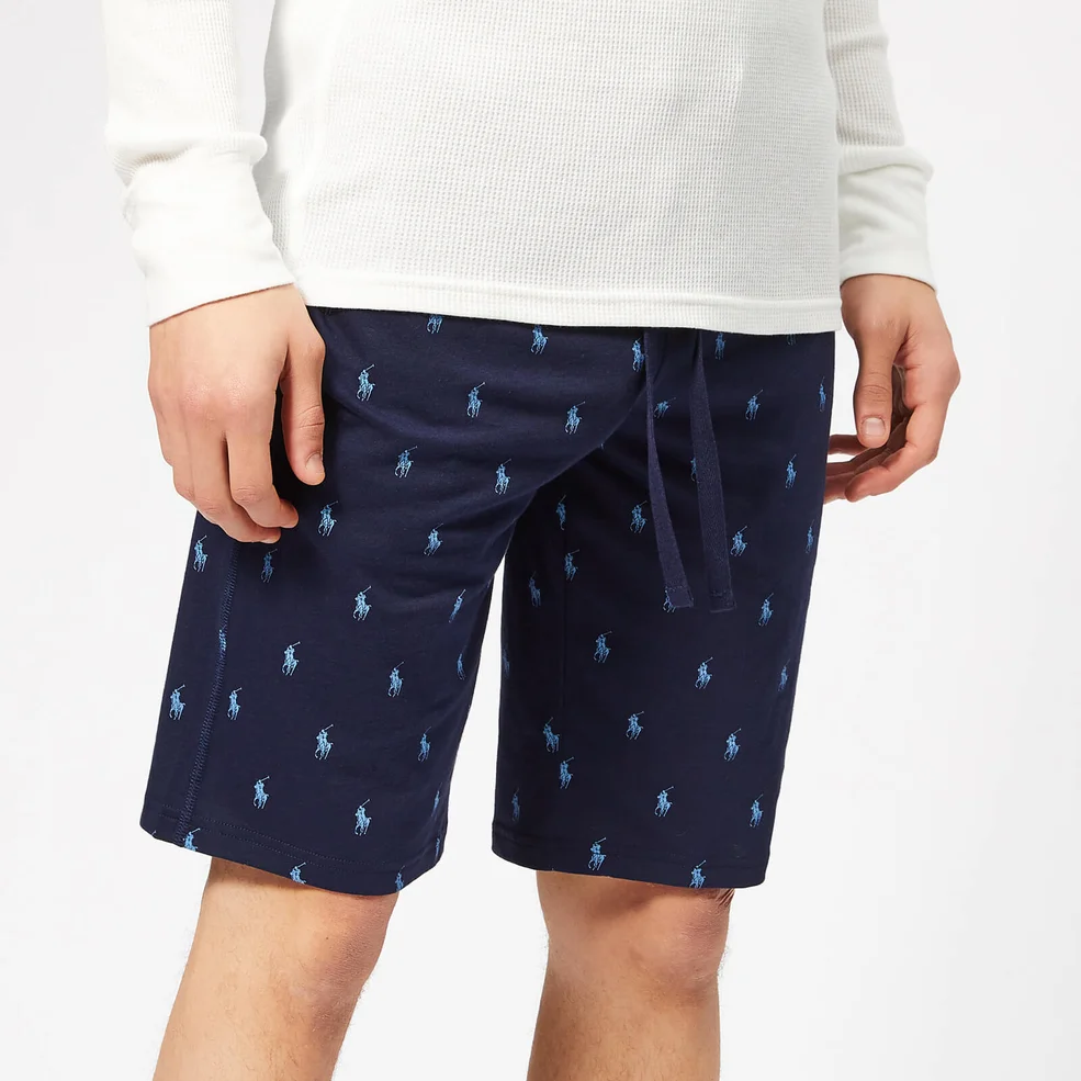 Polo Ralph Lauren Men's All Over Pony Shorts - Cruise Navy Image 1
