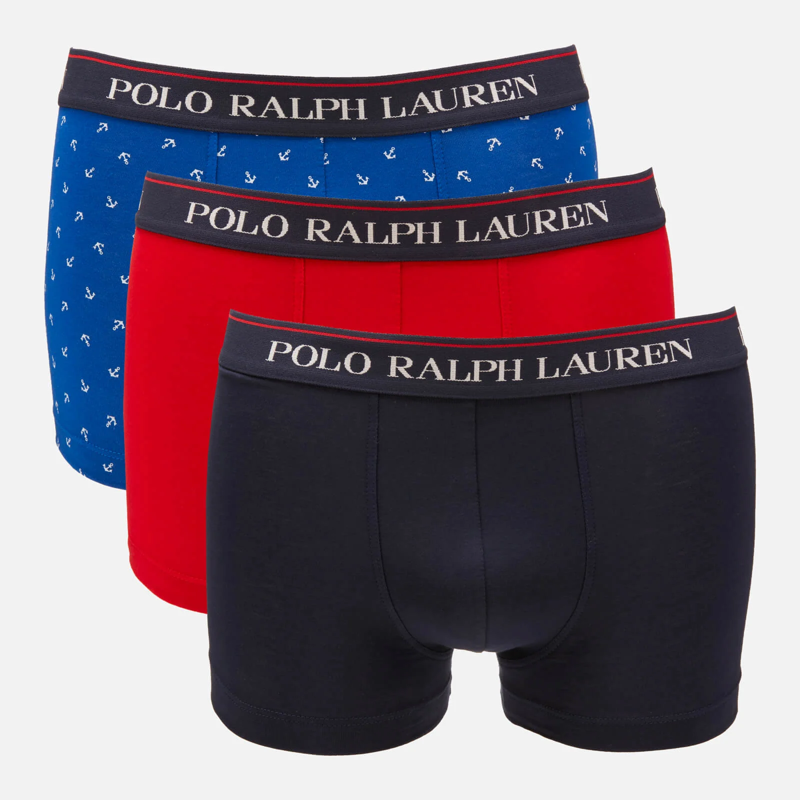 Polo Ralph Lauren Men's 3 Pack Classic Trunk Boxer Shorts - Cruise Navy/Red/Sapphire Star Image 1