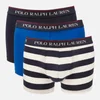 Polo Ralph Lauren Men's 3 Pack Classic Trunk Boxer Shorts - Cruise Navy/Sapphire Star/Navy/White Stripe - Image 1