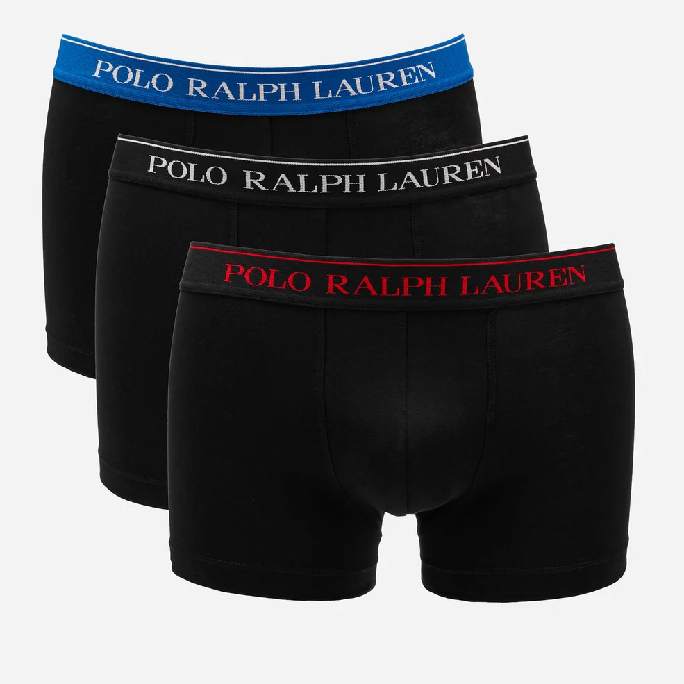 Polo Ralph Lauren Men's 3 Pack Classic Trunk Boxer Shorts - Black/Red/Sapphire Image 1