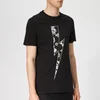 Neil Barrett Men's Floral Thunderbolt T-Shirt - Black/White/Sepia - Image 1