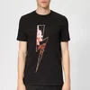 Neil Barrett Men's Floral Thunderbolt T-Shirt - Black/Multi - Image 1