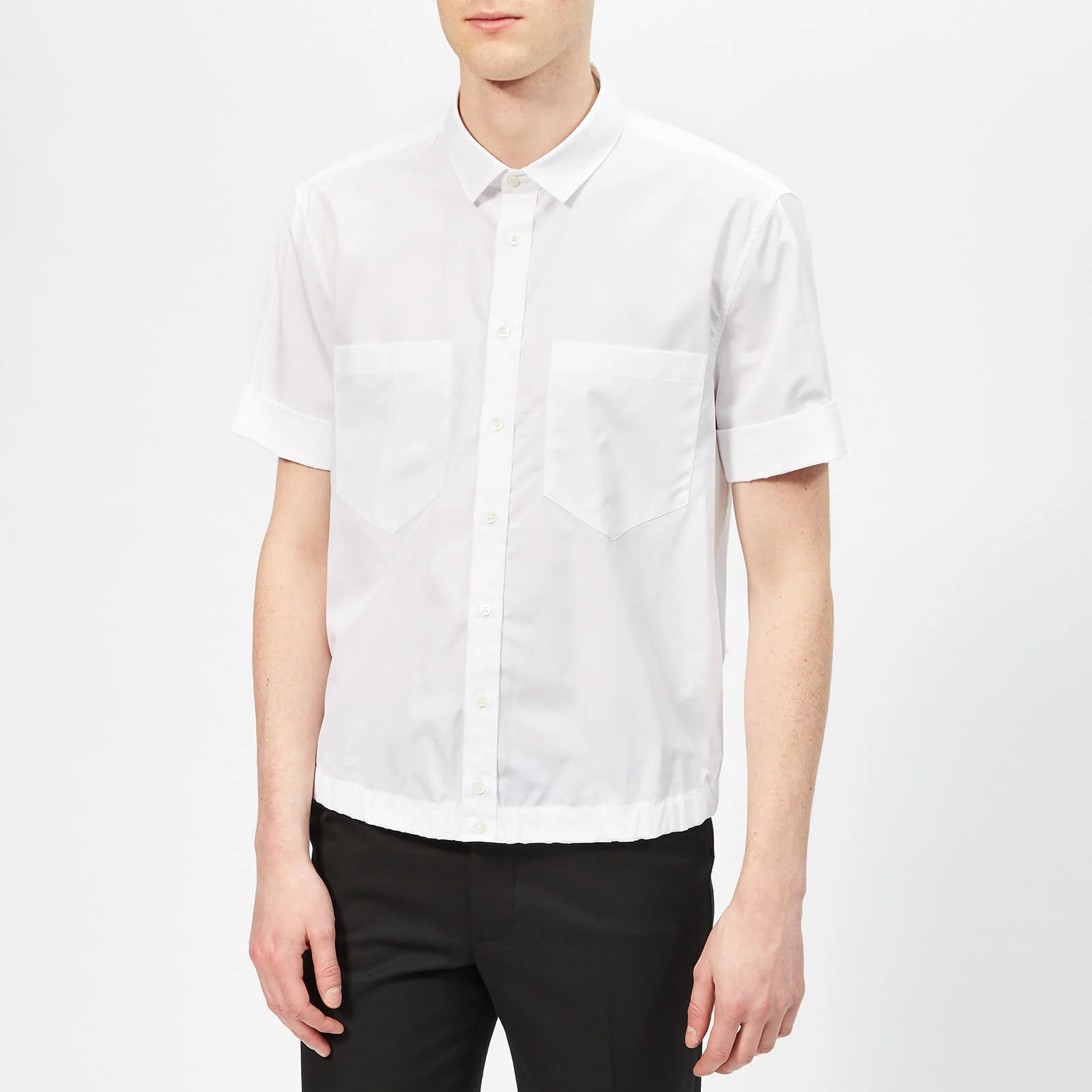 Neil Barrett Men's Double Chest Pocket Shirt - White Image 1
