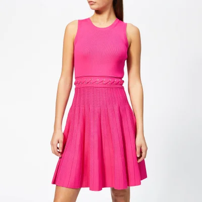 MICHAEL MICHAEL KORS Women's Grommit Lace and Crew Dress - Electric Pink