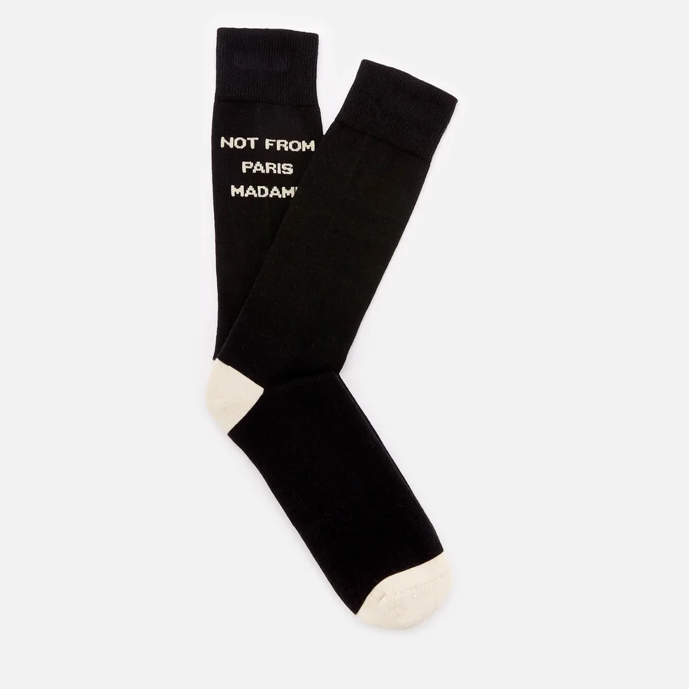 Drôle de Monsieur Men's Original NFPM Socks - Black Image 1