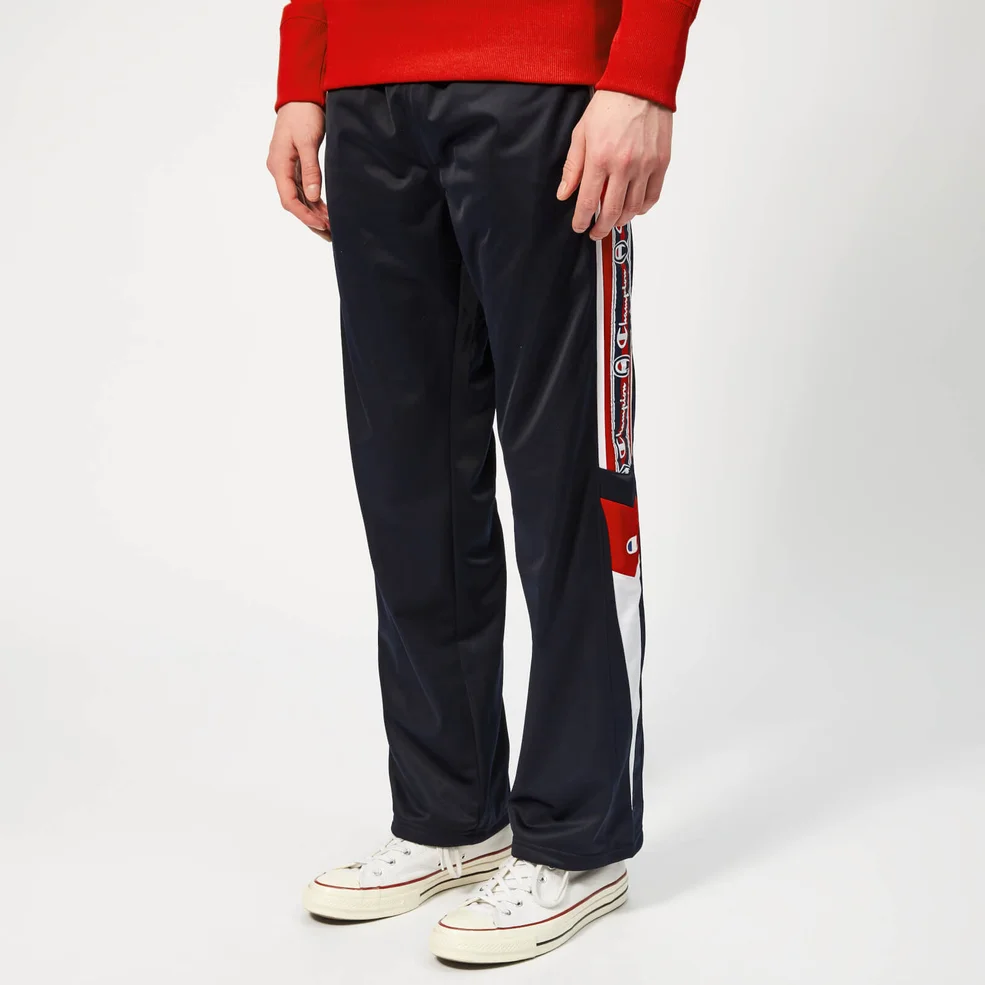 Champion Men's Track Pants - Navy/Red/White Image 1