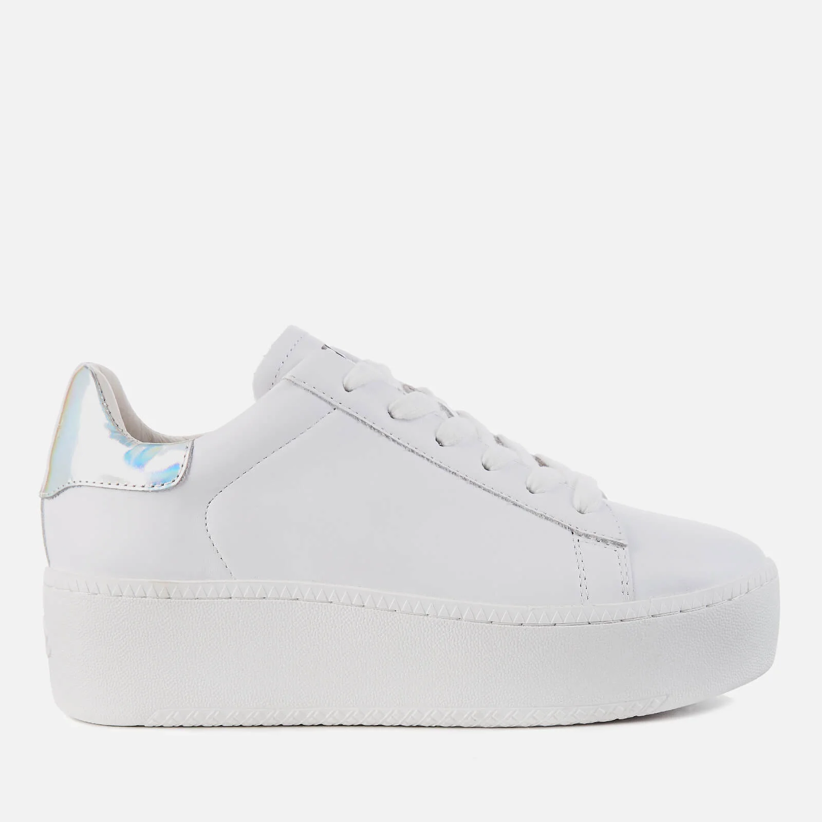 Ash Women's Cult Flatform Trainers - White/Silver Image 1