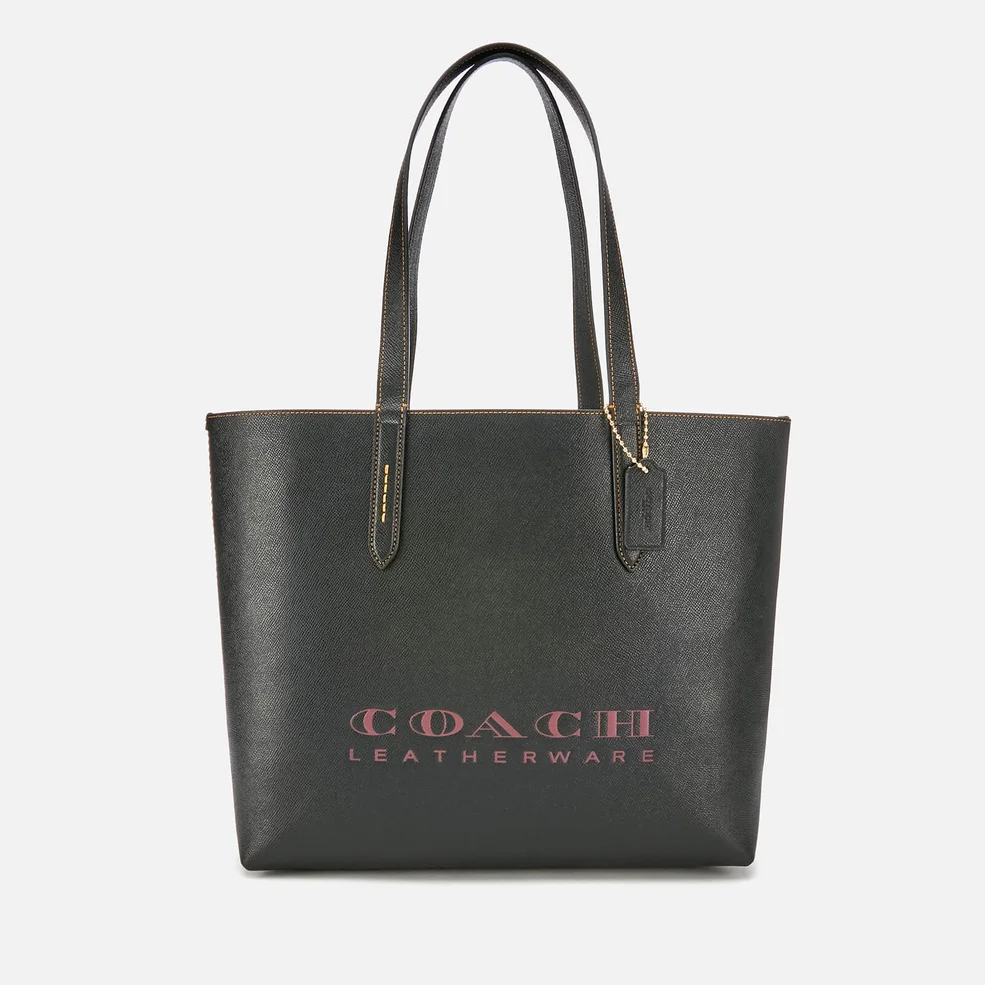 Coach Women's Crossgrain Leather 195 Tote Bag - Black Image 1