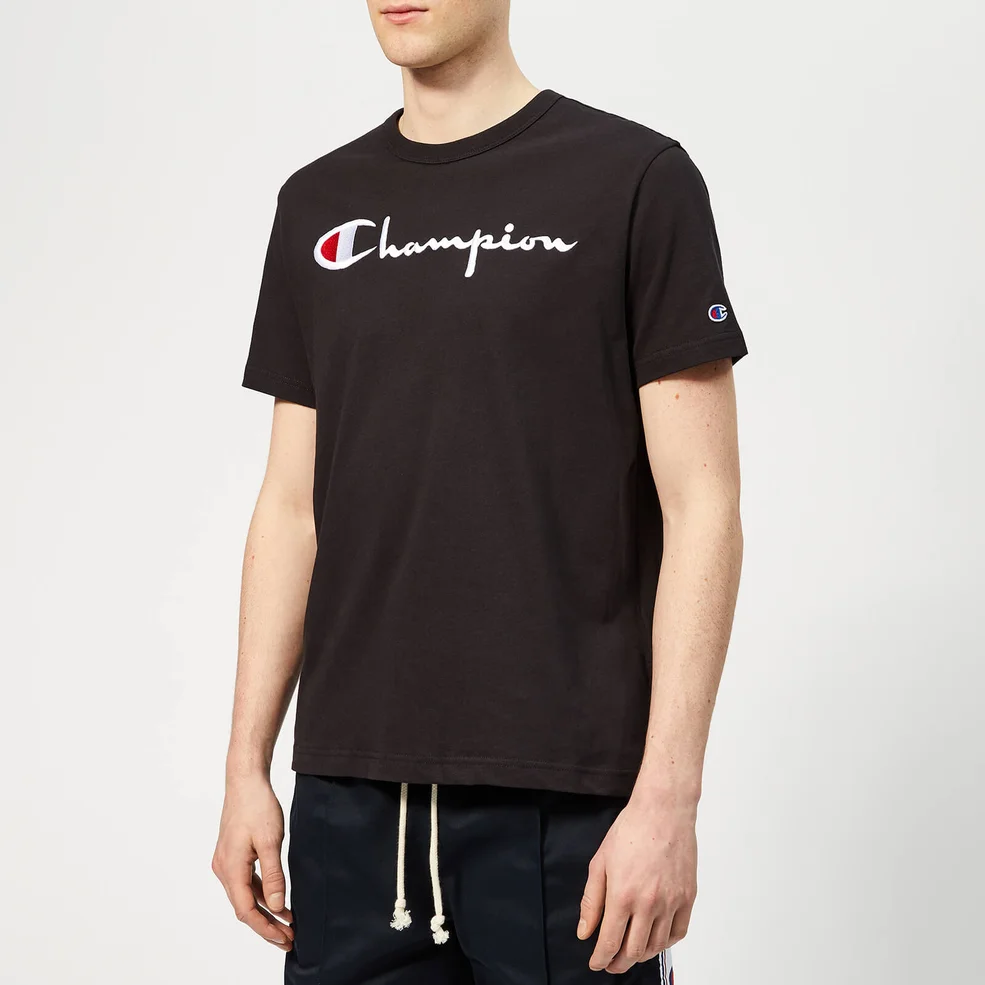 Champion Men's Logo T-Shirt - Black Image 1