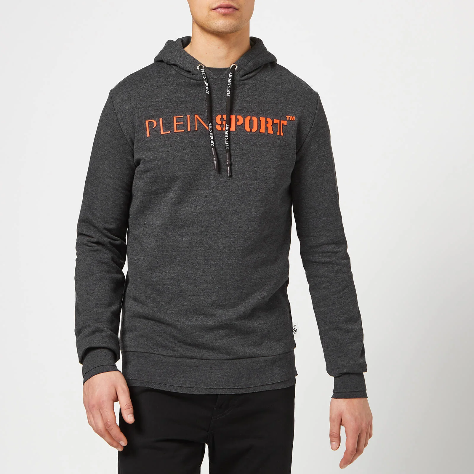 Plein Sport Men's Hoodie Sweatshirt Statement - Dark Grey Image 1