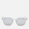 Moncler Men's Square Acetate Sunglasses - Crystal/Smoke - Image 1