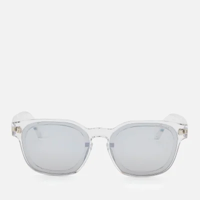 Moncler Men's Square Acetate Sunglasses - Crystal/Smoke