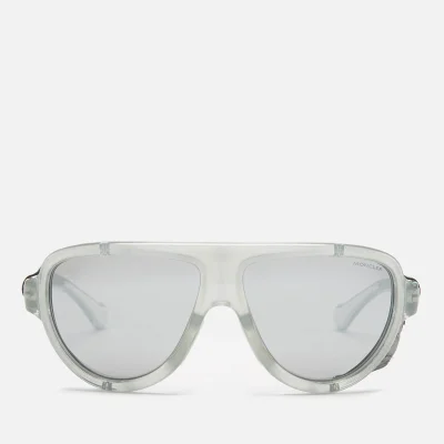 Moncler Men's Shielded Aviator Sunglasses - Grey/ Other/Smoke Mirror