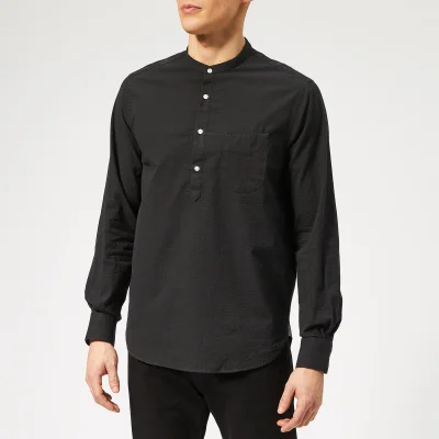 Officine Générale Men's Auguste Seersucker Shirt - Black